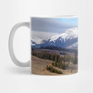 Snow-capped Mountains Yellowstone National Park Mug